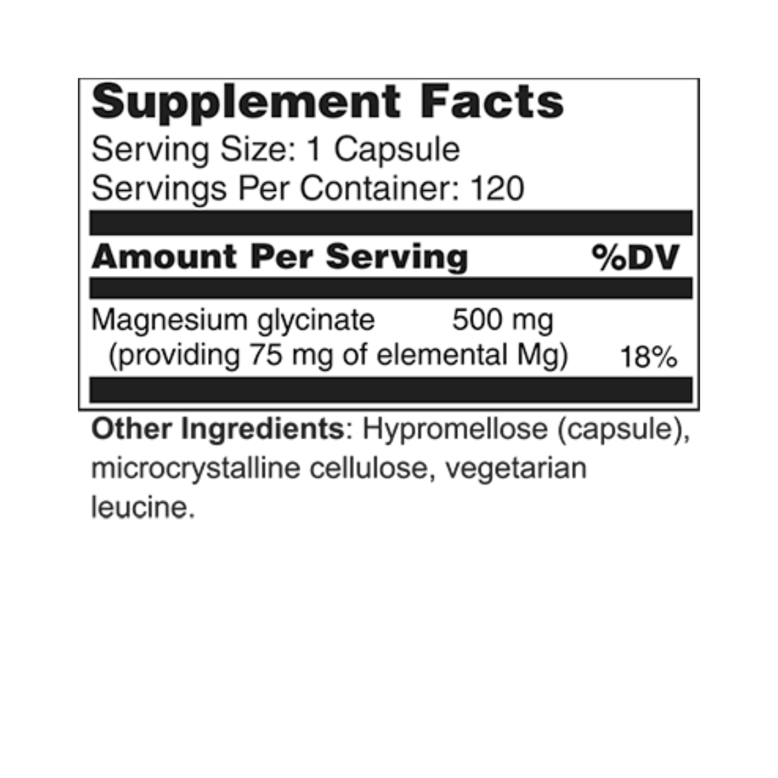 Magnesium Glycinate 500 mg